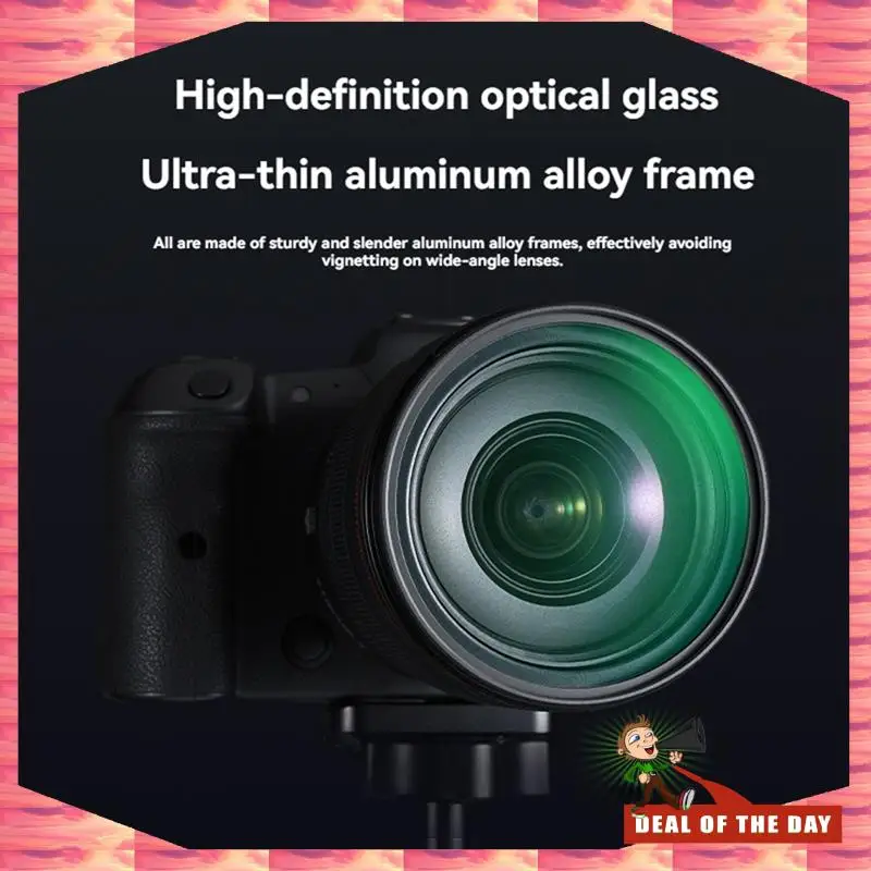 24-Hour Delivery Dreamy Soft Cinematic Effect 77Mm CPL+ Black Diffusion 1/4 Filter Circular Polarizing Glare Reduction For Canon