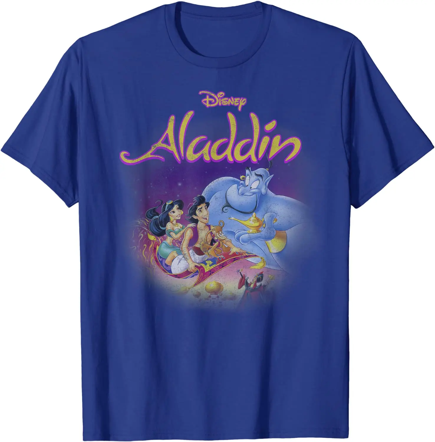 Disney Aladdin Magic Carpet Movie Cast T-Shirt  Graphic T Shirts  Anime T Shirt  Streetwear  Vintage T Shirt  T Shirts for Men