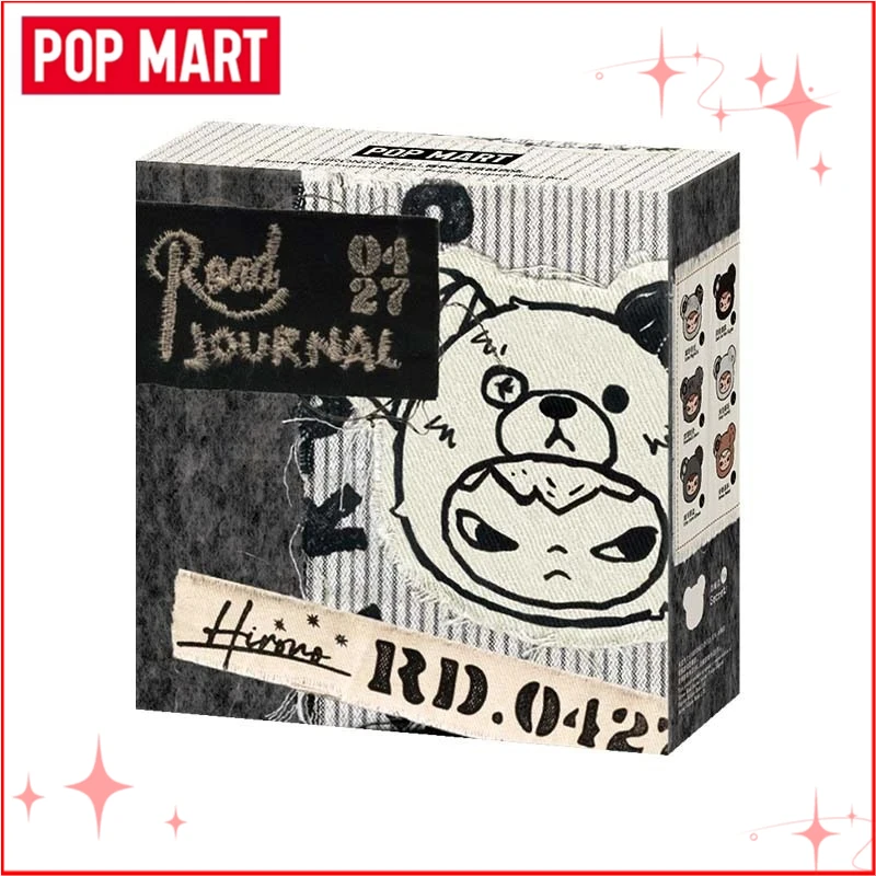 

Подлинная серия POP MART Hirono Road Journal, магнит на холодильник, глухая коробка, орнамент, коллекция, подарок на Новый год