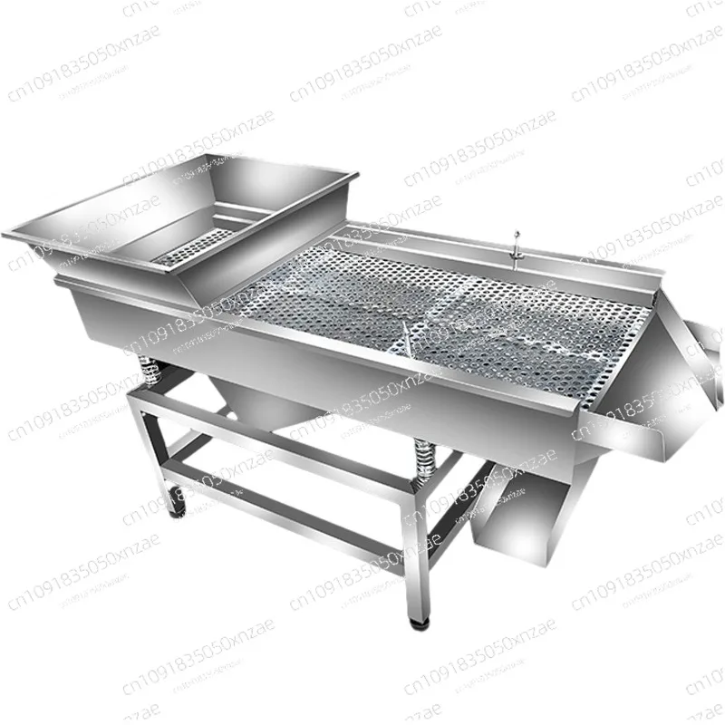 

Vibrating screen Small industrial stainless steel linear nozzle material Tea electric vibration