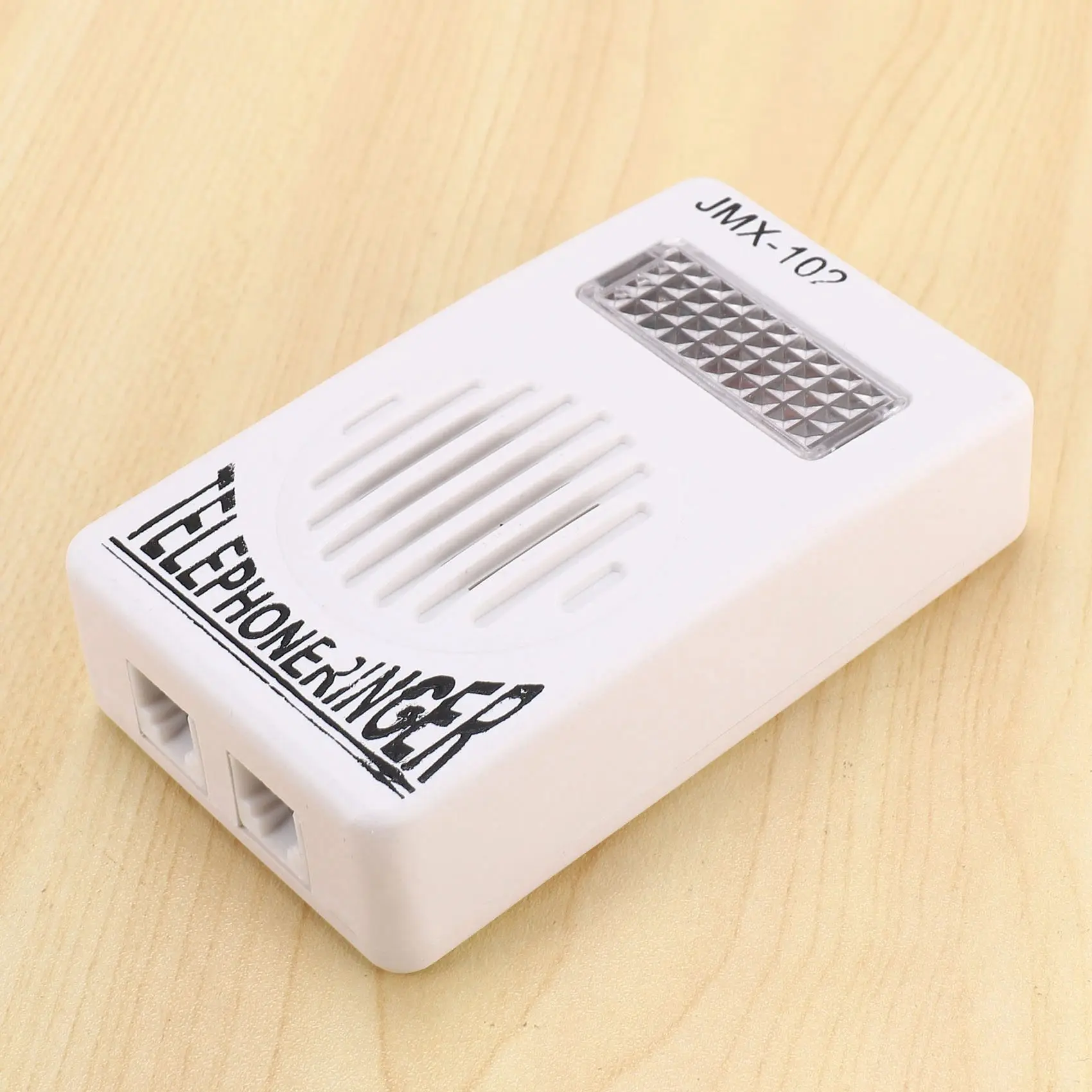 N88R 2X RJ11 Adaptor Cincin Telepon Lebih Keras Dering Amplifier Flash untuk Telepon Rumah