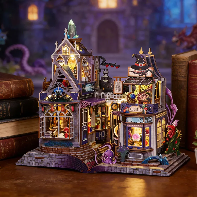 

Деревянный кукольный домик DIY: миниатюрный 3D-пазл ручной работы с мебелью и LED-подсветкой – идеальный подарок на день рождения для друзей