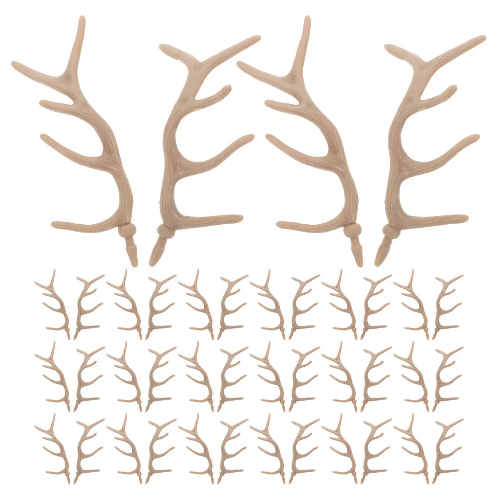 

Plastic Deer Antlers Snowman Hand Twigs Holiday Decorations Diy Christmas Craft Accessories Mini Antlers For Headband