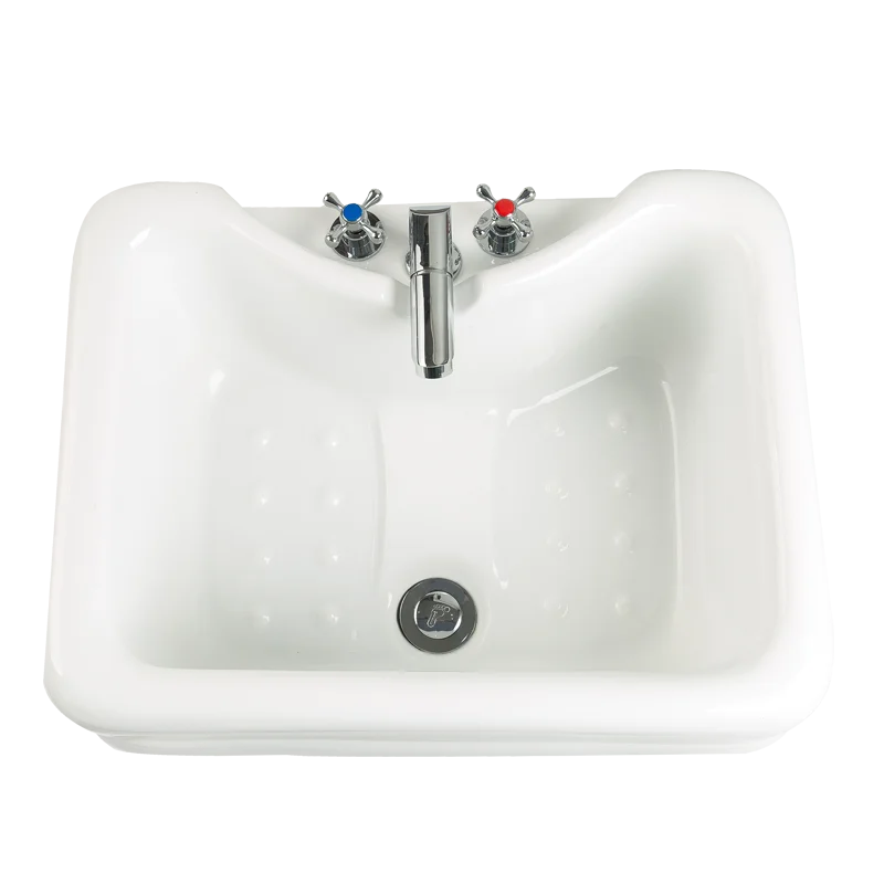 Luxury Foot Bath Basin for Soaking Feet,Pedicure Foot Spa, Acrylic Bucket with Shower and Faucet , feeting Soak Tub