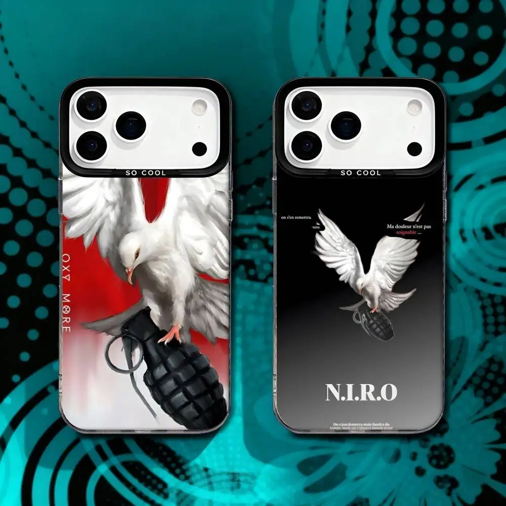 

Rapper N-Niro OX7 Album For iPhone 17,16,15,14,13,12,X,8,Pro,Max,Plus,SE4,Air,Mini Anti-Slip Black IMD Matte Case