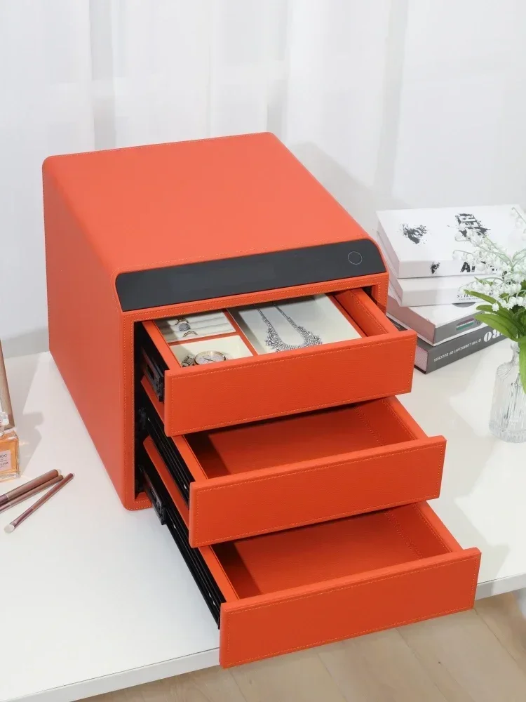 درج منزلي صغير ببصمة الإصبع وكلمة المرور آمن بأربع طبقات للذكاء المكتبي #3