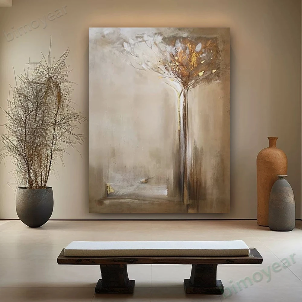 

100% hand drawn tree abstract oil painting original wall painting home living room decoration paint interior aesthetics