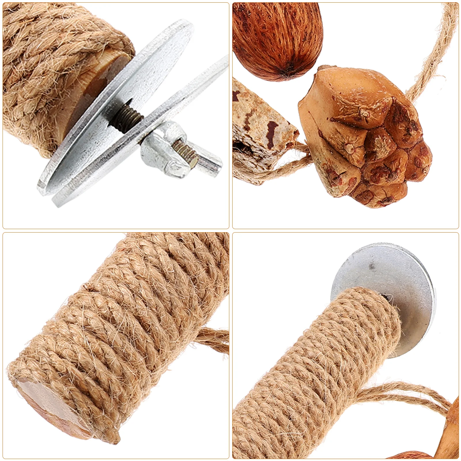 Parrot Stand with Chew Toys Parakeet Wooden Perch Bird Stand Parrot Grinding Claw Stick bird perches for cage