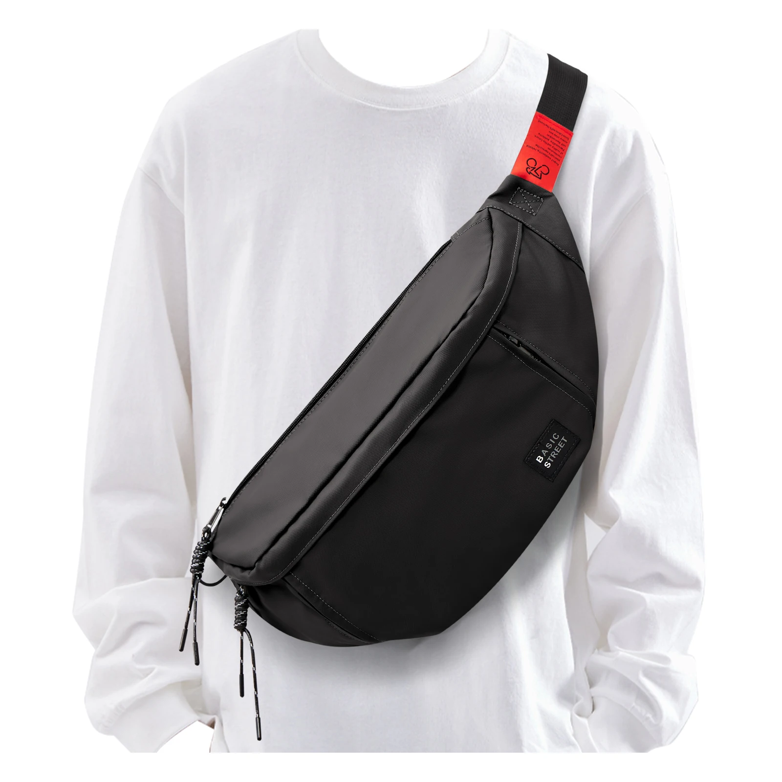 حقائب كروس بودي للرجال ، حقيبة حبال ضد السرقة ، حقيبة كتف بحزام قابل للتعديل ، حقيبة نهارية غير رسمية للجري والرياضة ، المشي لمسافات طويلة ، ركوب الدراجات #1