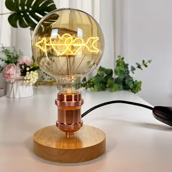 TIANFAN Vintage Led Bulb G125 Big Globe Alphabet Series Cupid's Arrow 4W Dimmable 2000Kelvin 110V 220V Decorative Light Bulb