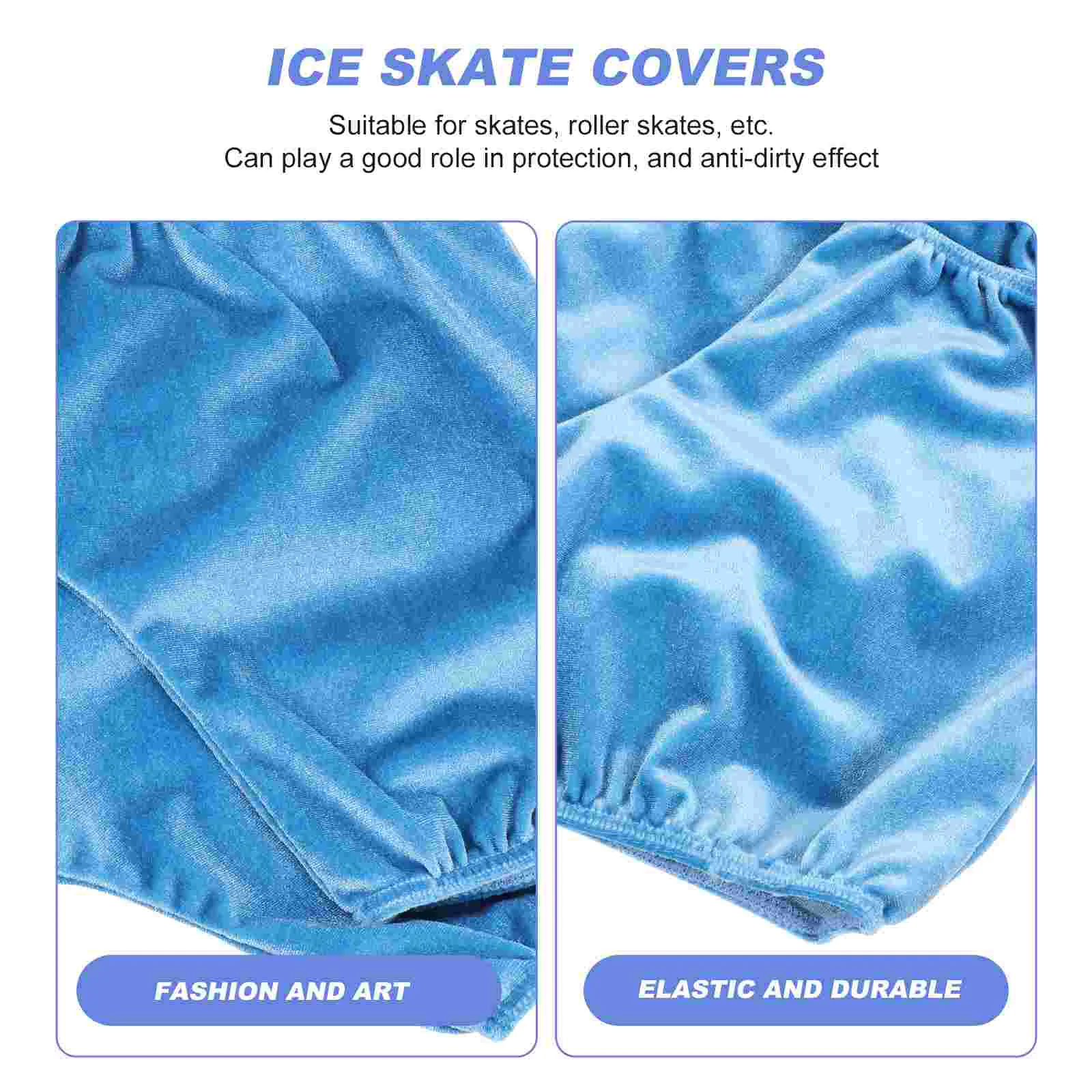 Ice Skate Covers Premium Polyester Figure Skating Boot Protectors Scratch Resistant Portable Home Travel Gifts Team Sport