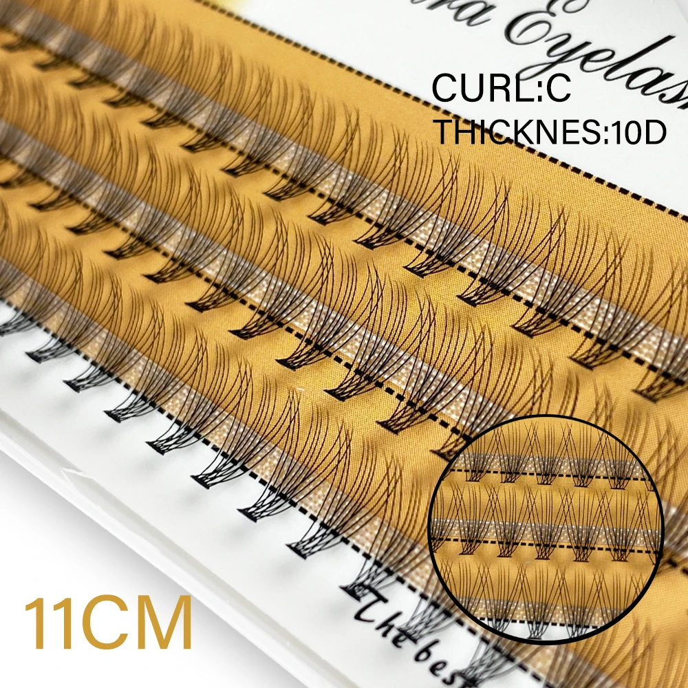 10D Cluster False Eyelash 3D Russian Volume Individual Eyelash bunches DIY Eyelash Extension Natural Mink Eyelashes Makeup Tools