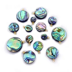 Natural Mother of Pearl Seawater Abalone Shell Charms Pendants for Jewelry Making DIY Necklaces Bracelet Earrings Accessories