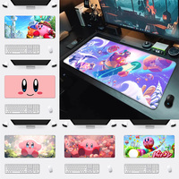 Mousepad HD Printing Computer Gamers Locking Edge Non-slip Mouse Pad Cute anime pink Kirbys XXL90x40cm Keyboard PC Desk Pad
