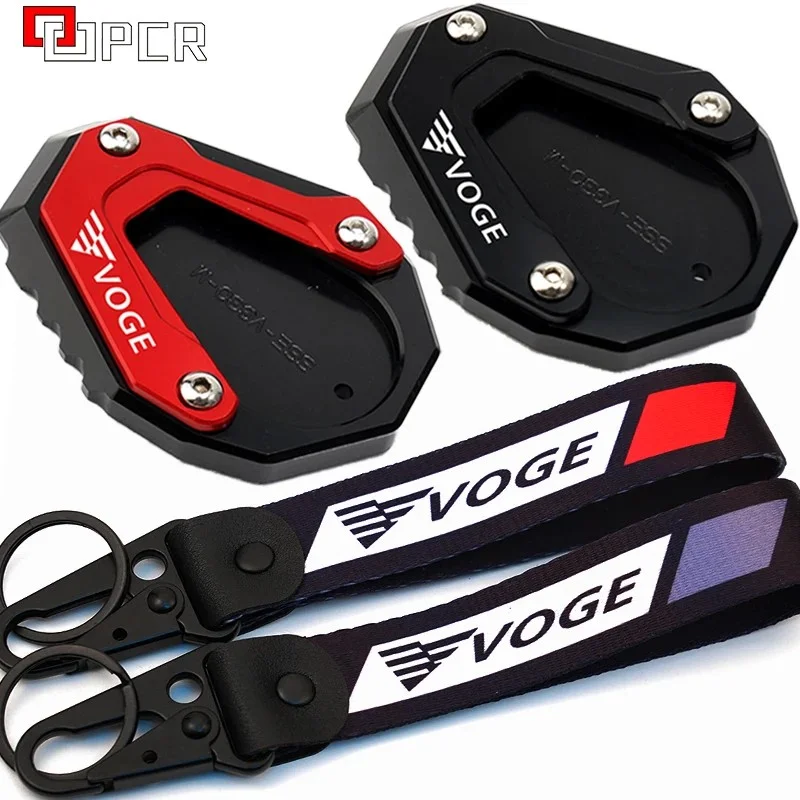 

For Loncin Voge 300DS 300 AC 300 RR 300 R DS 300RR 300R 300AC CU525 Motorcycle Accessories Kickstand Foot Side Stand Pad Plate