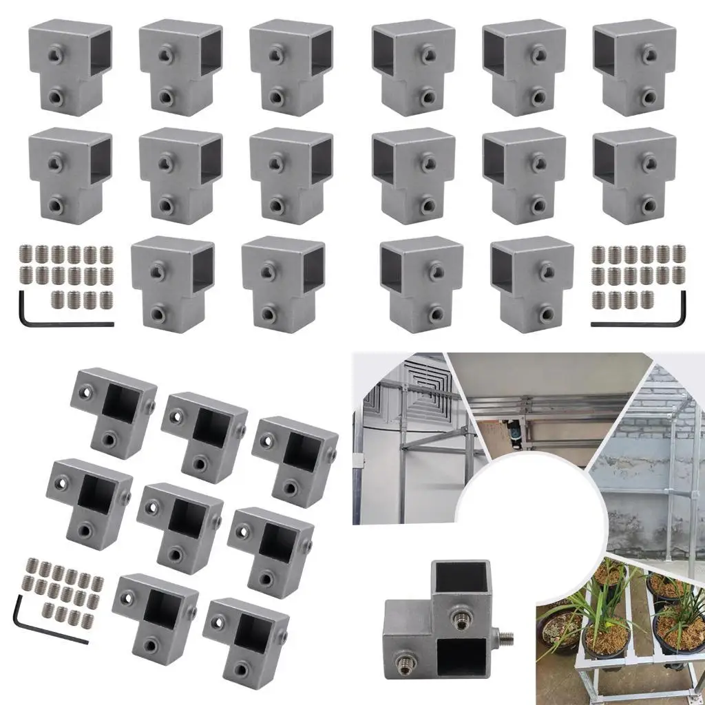 

Штуцер 3-ходовой трубы соединителя стеллажа для хранения квадратной трубы с фиксированным соединением, устойчивый JOMD