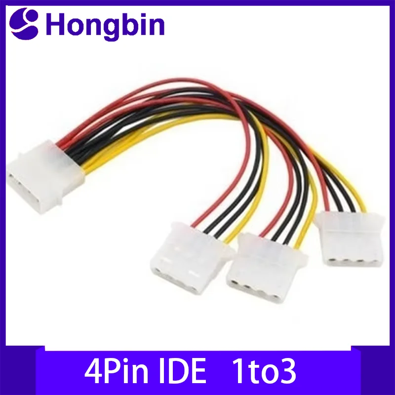High Quality 4Pin IDE Power Cable Molex Male to 3 Or Female 
