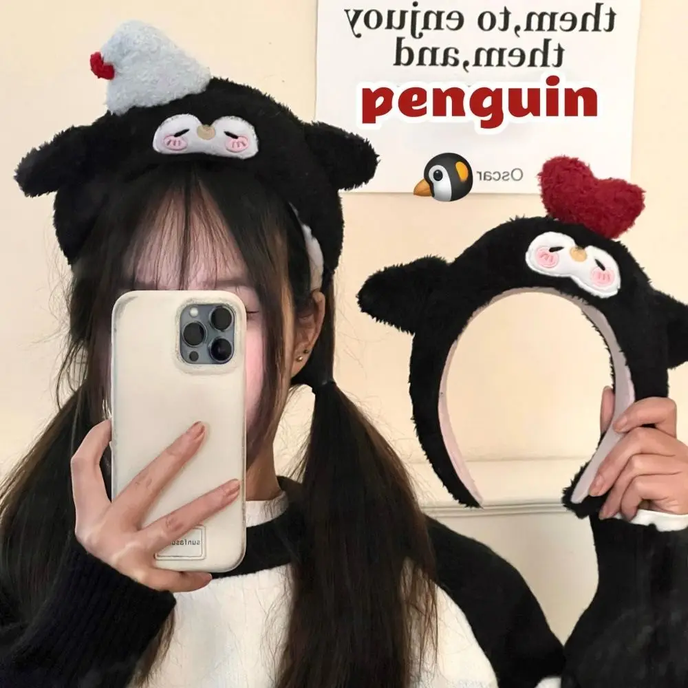 

Plush Cartoon Penguin Headband Party Dress Up Head Wear Plush Hairband Hair Ornament Hair Accessories Cosplay Hair Hoop Cosplay