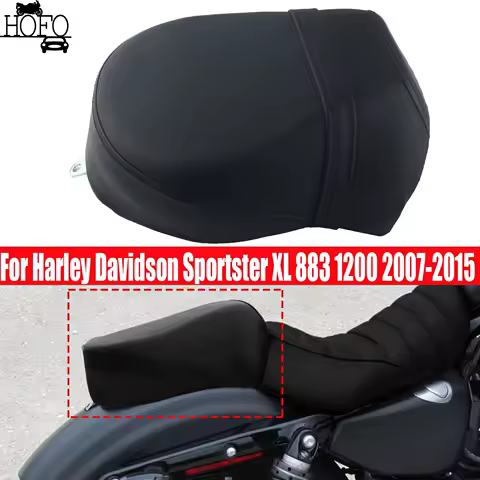 Motorcycle Rear Pillion Passenger Seat Cover For Harley Davidson Sportster XL 883 1200 2007-2015 2008 2009 2010 2011 2012 2013