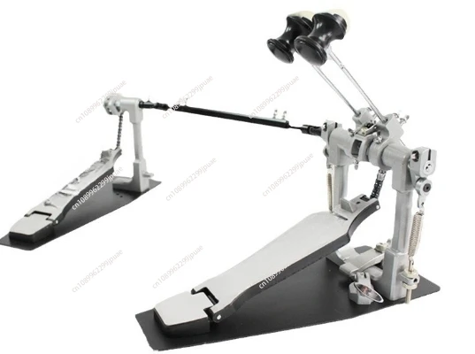 

Double Pedal NEW Aluminium Alloy Drum Pedal Silver Double Bass Drum Pedal Good Handicraft