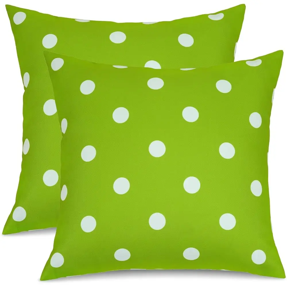 Outdoor Throw Pillow Covers Set of 2, Water-Resistant Decorative Covers for Living Room, Couch, Patio, Suitable for Spring and S