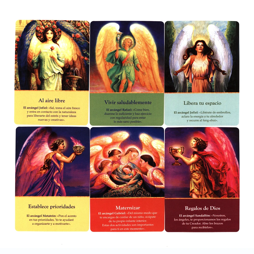 In Spanish Doreen Virtue Oracle Cards Board GamesCartas Adivinatorias De Los Arcángeles Tarot Cards for Beginners