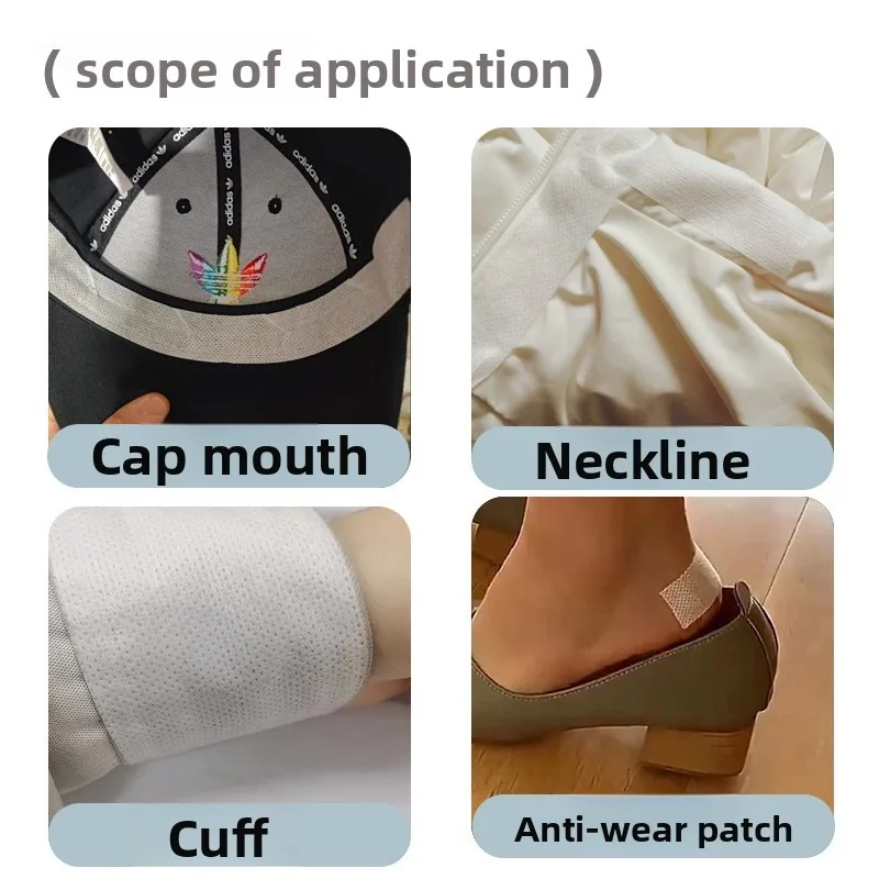 Disposable Oversized Sweat & Stain Guards - Multi-Use for Collars, Hats, Foreheads, Armpits & Sleeves, Anti-Soil Protection