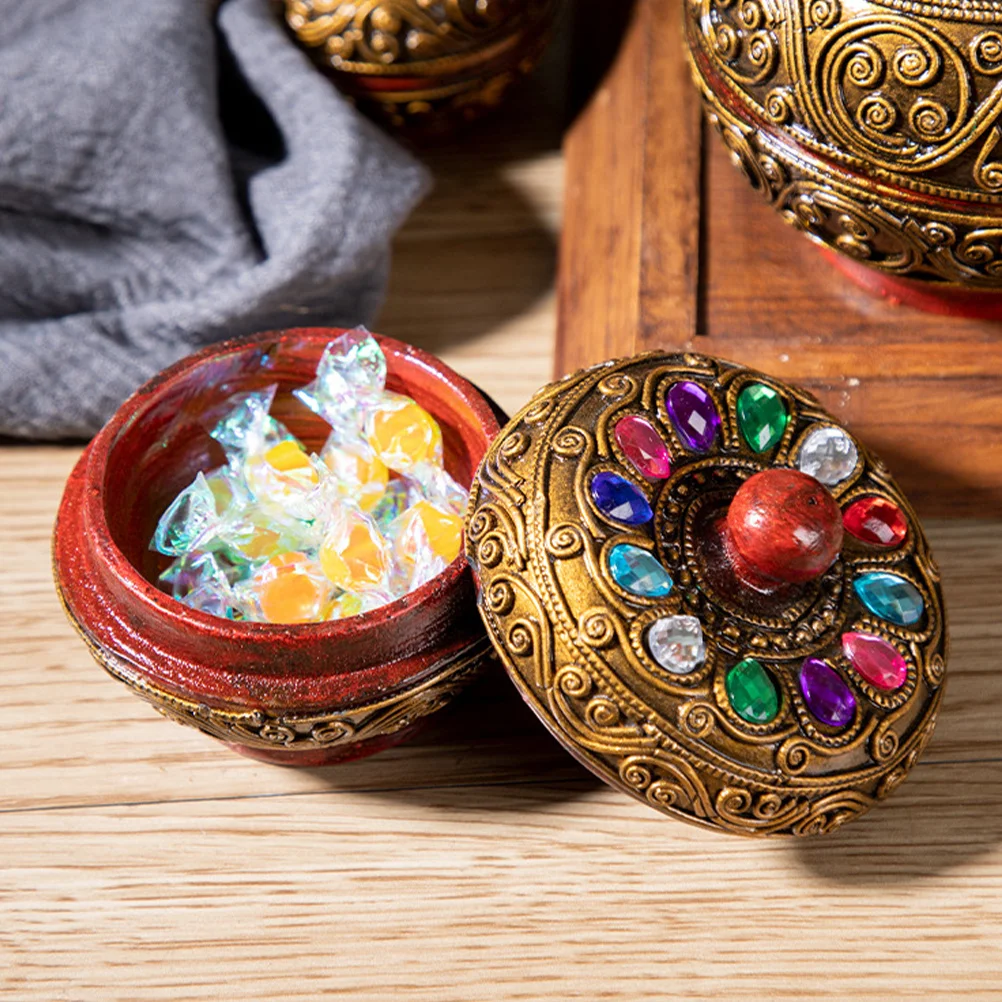 

Деревянная шкатулка для драгоценностей, твердый прочный винтажный органайзер для безделушек, большая шкатулка для подарков для колец, ожерелий, деревянные шкатулки для декора