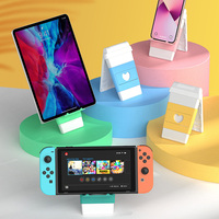 For Funda Nintendo Switch Lite Stand Foldable Bracket with 9 game Cards Storage for Nintendo Switch Oled Console Display Rack