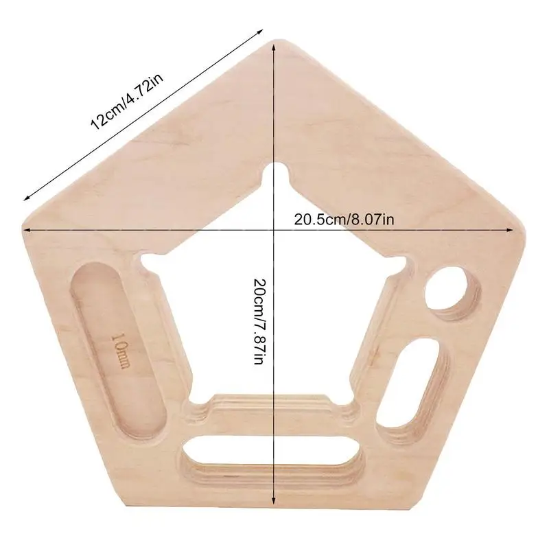 Rock Climbing Finger Strengthener Boards Pull-Up Board Hangboard Trainer Portable Grip Forearm Strengthener Practice Tool