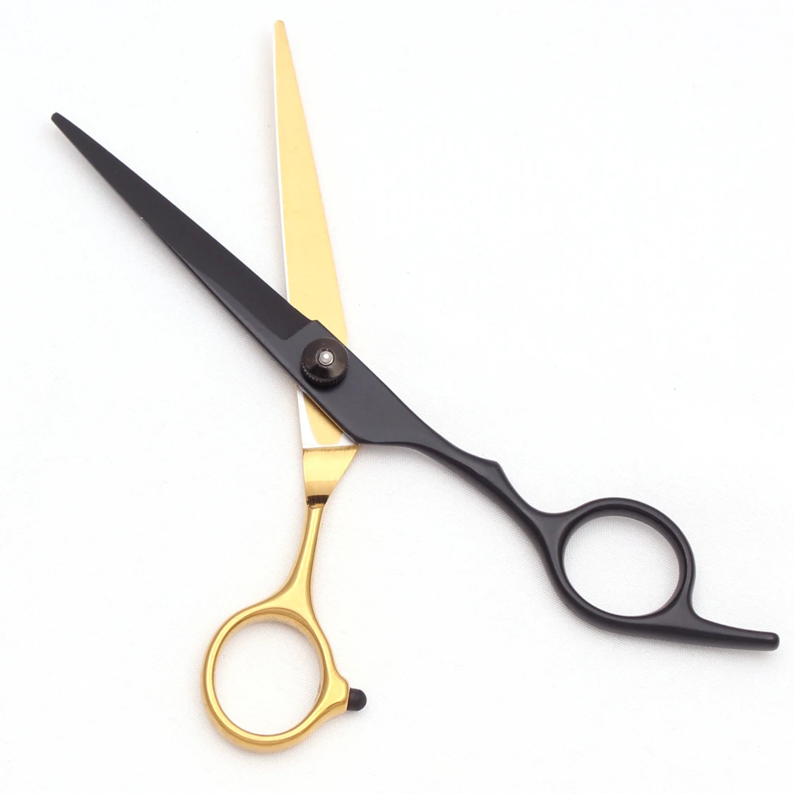 Friseurschere Schwarz-Gold Haarschere Professionelle 6" JP Edelstahl Effilierschere Haarschnittschere Friseursalon C1001