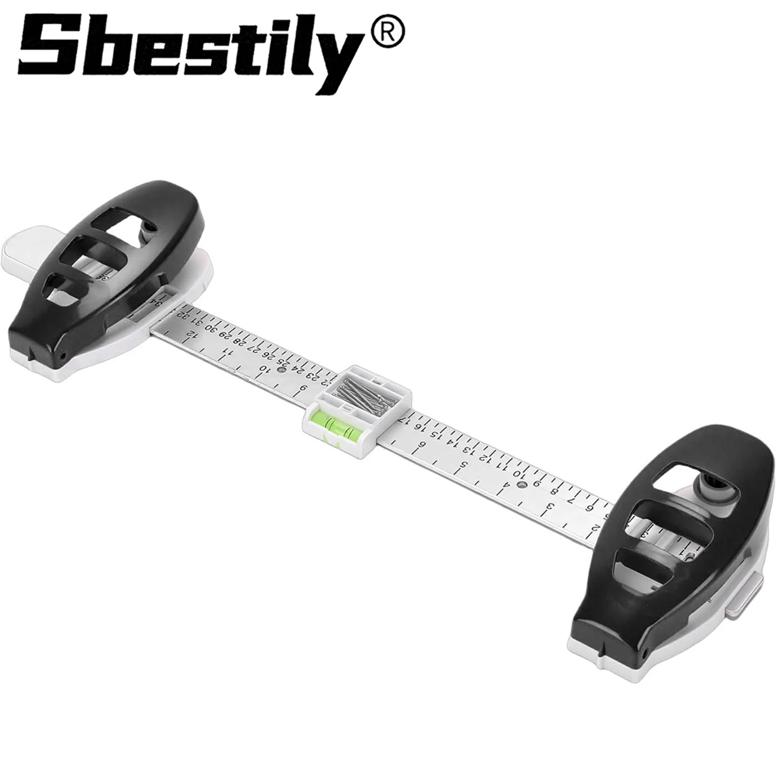 Picture Hanging Level Tool with Built-in Level Ruler Professional Positioning Alignment Ruler DIY Nail Spot Marker For Wall Art