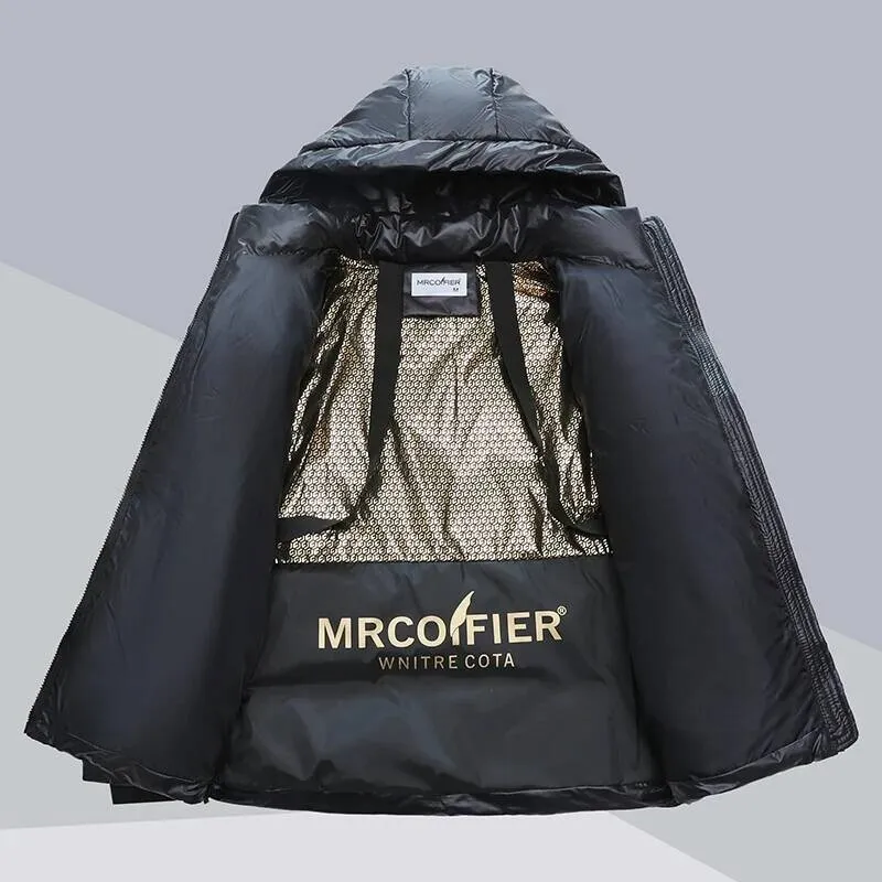 Inverno 2025 Nuovo Cappotto imbottito in cotone da coppia da uomo Bla Gold Down Jaet sciolto Faionable Ort Sle