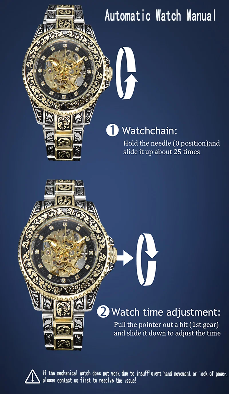 LONGLUX automatic watch luxury wholesale mechanical wristwatches stainless steel carve waterproof no logo mens watch men gift