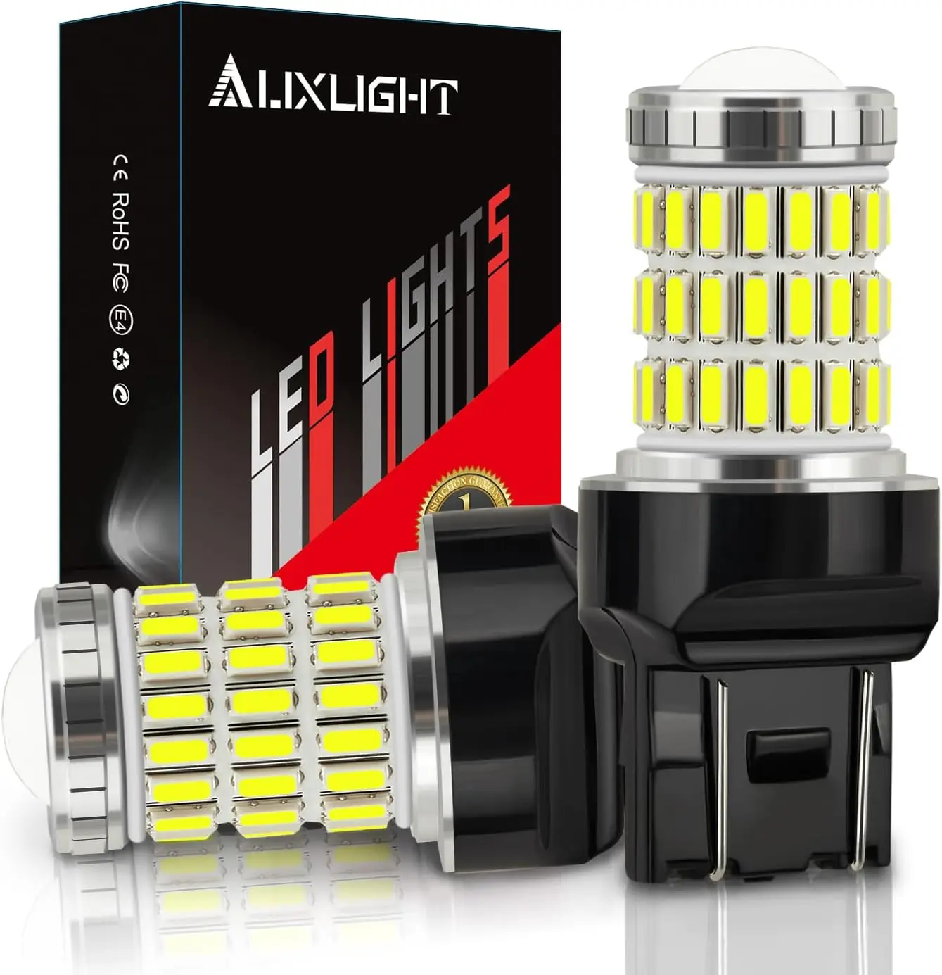 

Сверхяркие светодиодные лампы 60-SMD для фонарей заднего хода, стоп-сигналов и указателей поворота - комплект из 2 штук