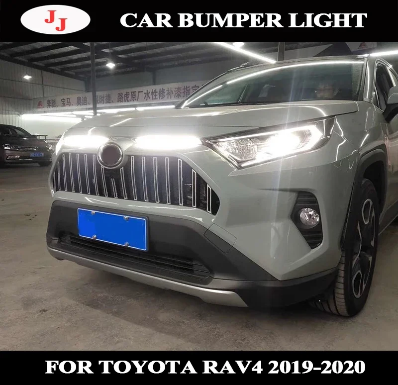 

Дневные ходовые огсветильник 12 В для Toyota RAV4, 2019, 2020, желтые, белые, ДХО