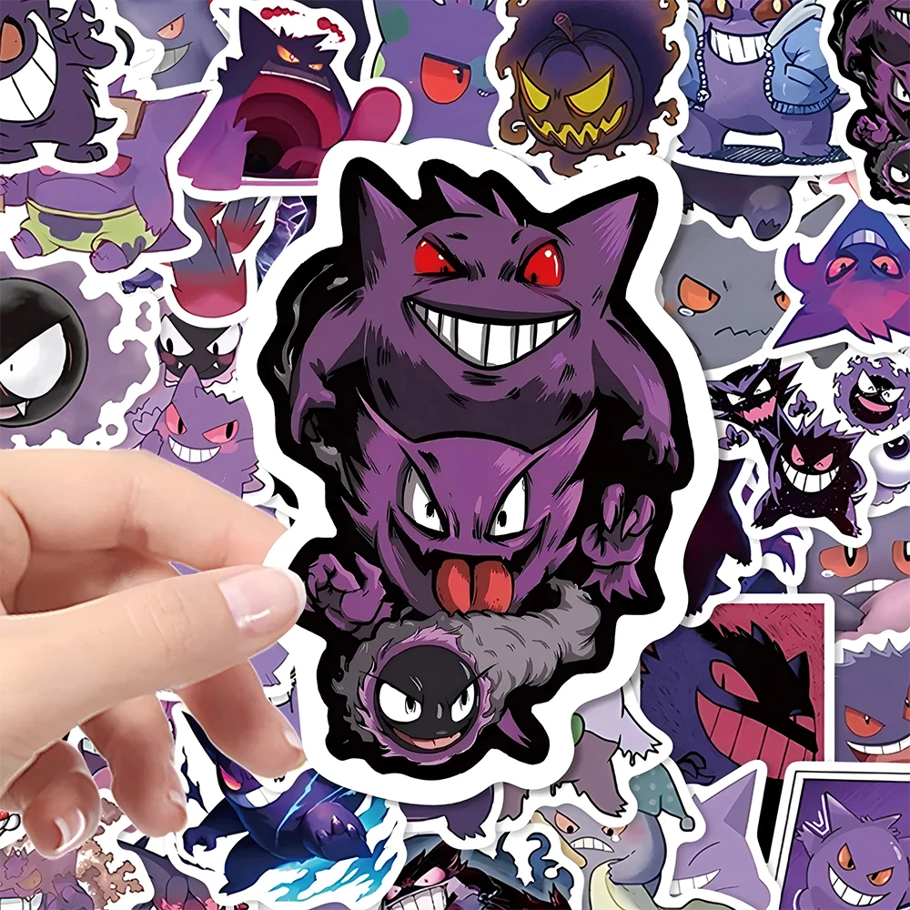 10/30/55PCS Pokemon Cute Gengar Anime Stickers Decal For Kid DIY Laptop Scrapbook Fridge Graffiti Funny Cartoon Sticker Toy Gift