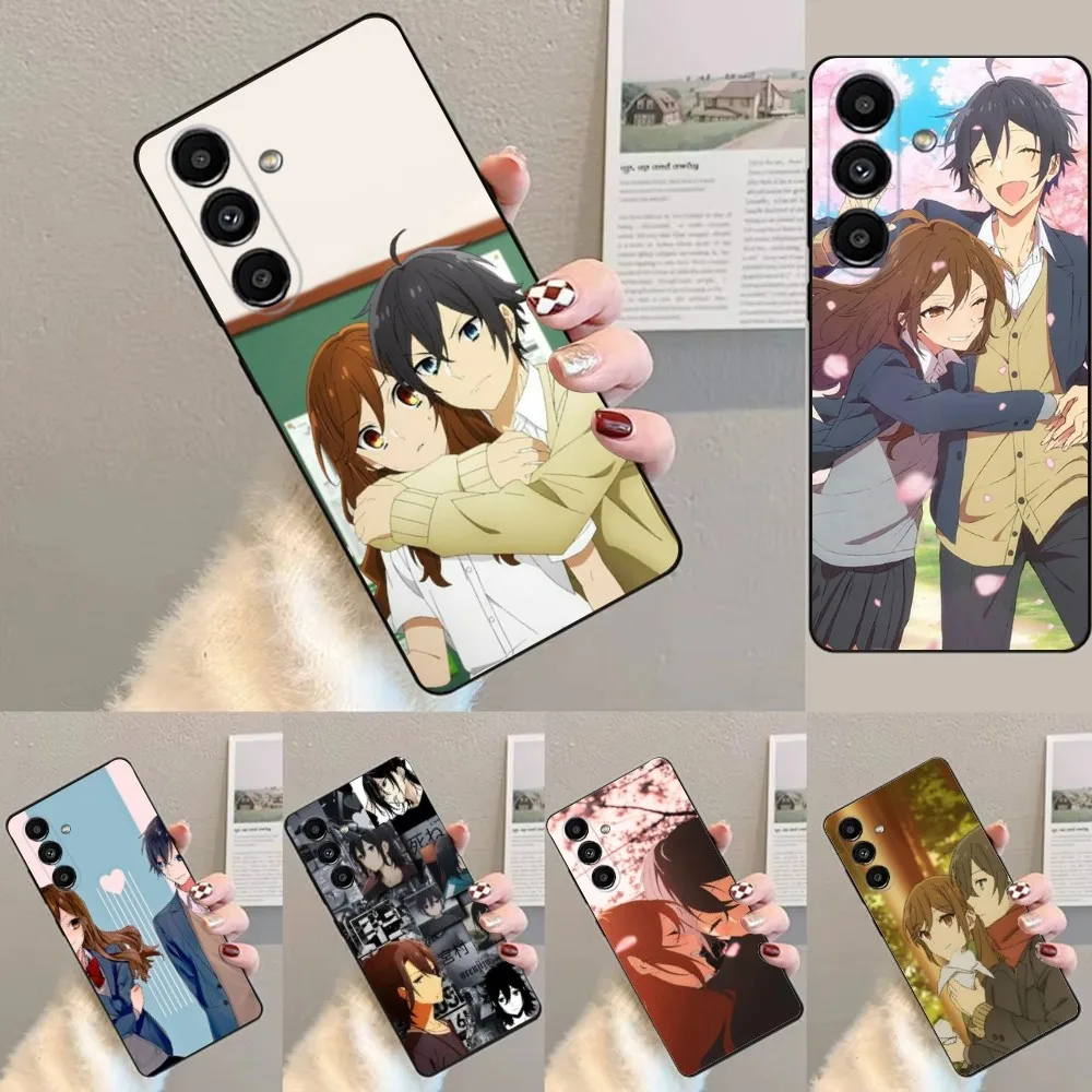 Anime H-Horimiya  Phone Case For Samsung S24,23,22,30,21,10,9,Ultra,Plus,Lite,FE,Soft Silicone Black Cover