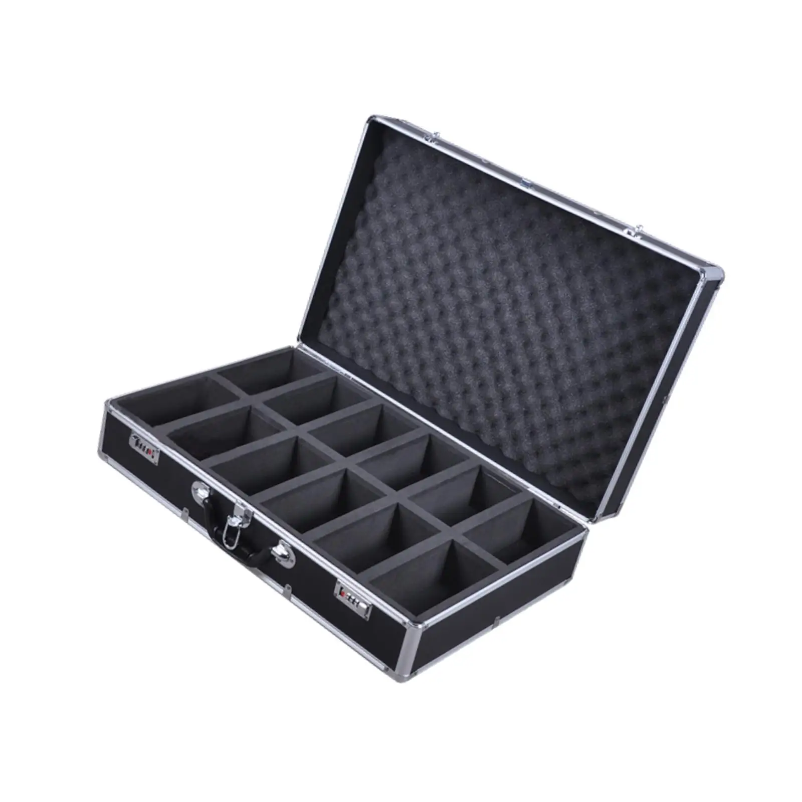 Aluminum Alloy Trading Card Storage Box, toploaders Card Case Holder, Lockable Card Storage Box for Baseball Card