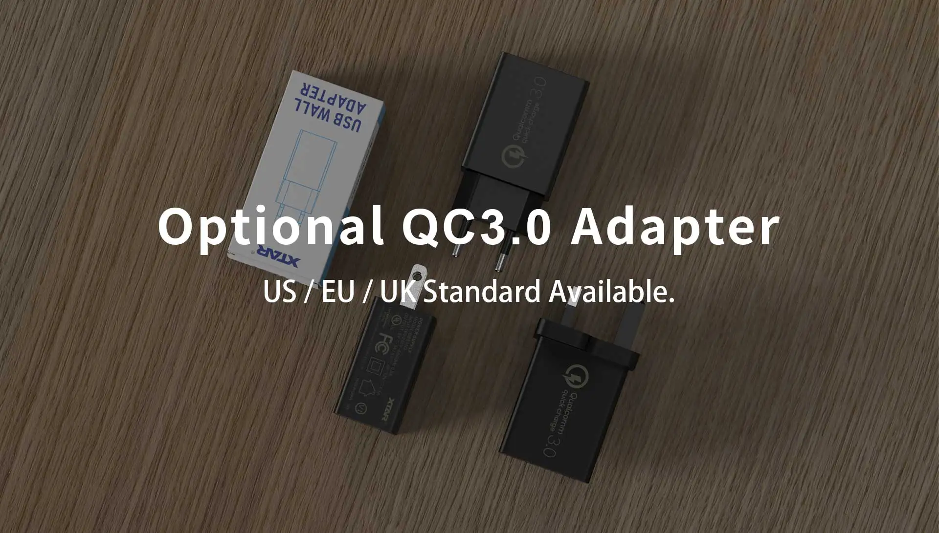 Адаптер быстрой зарядки XTAR QC 3,0, 18 Вт, быстрая зарядка, стандартное настенное зарядное устройство, адаптер питания для ЕС, США, Великобритании, зарядное устройство USB