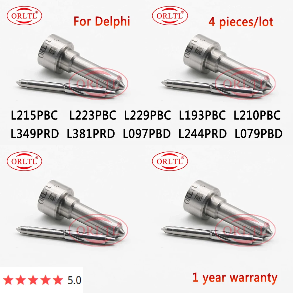 For Delphi L215PBC L223PBC L229PBC L193PBC L210PBC L349PRD L381PRD L097PBD L244PRD L079PBD Common Rail Injector Nozzle Euro 3/4