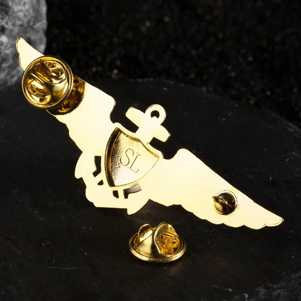 1 قطعة أجنحة الولايات المتحدة القيادة العسكرية ماستر طيار أجنحة معدنية شارة دبوس بروش