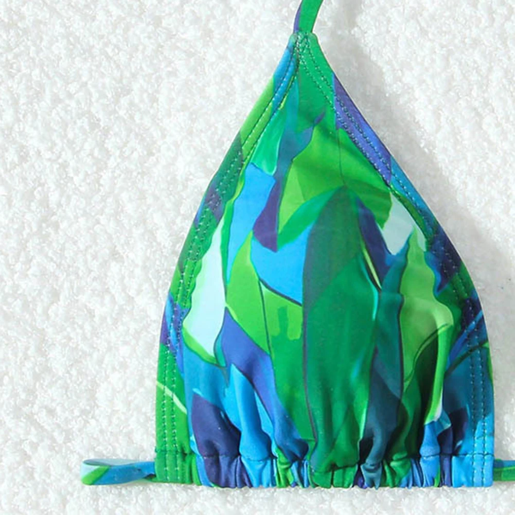 Printed Swimwear For Women Ladies Bikini Set Beachwear Brand New Condition Comfortable Fit Daily And Vacation Use