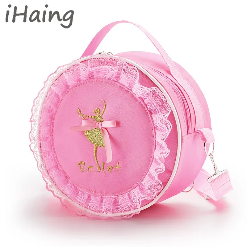 

Ballet Dance Shiny Embroidery Backpack Dancing Storage Bag with Key Chain Girls Duffel Shoulder Daypack Gym Schoolbag Handbags