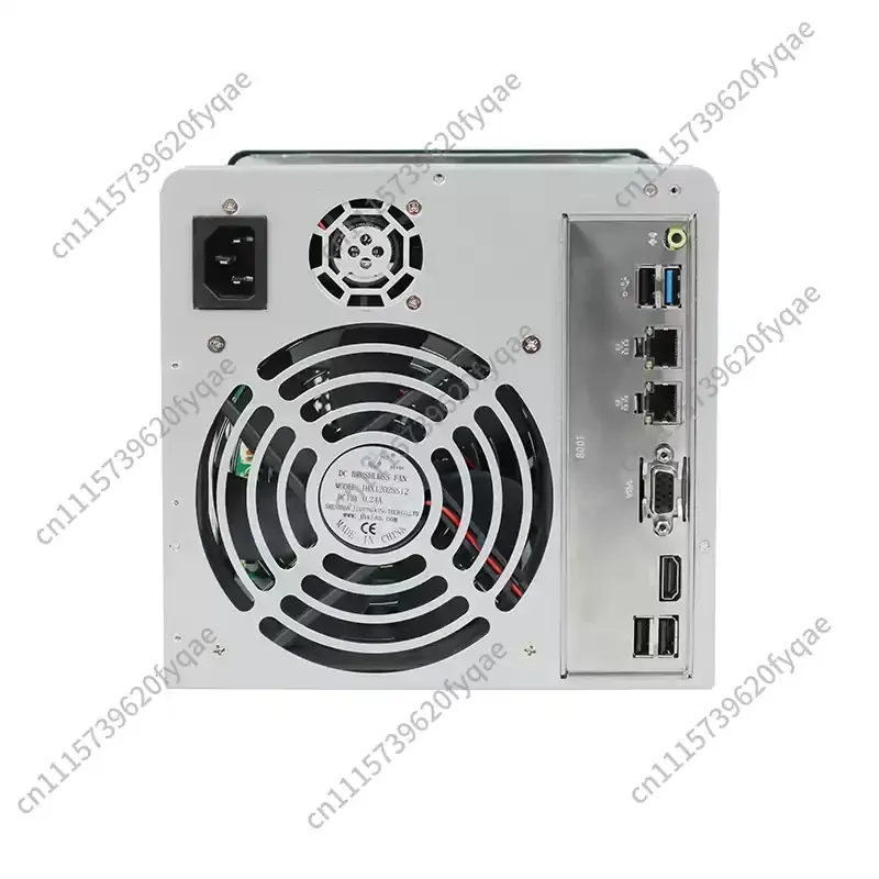 4 Bay DIY NAS Case Hot Swap IPFS Server Mini ITX Chassis with Small 1U Power Supply for Home Office Network Storage Server Parts