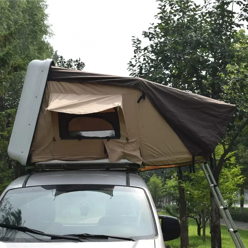 Factory Hot Selling Hot Sale Outdoor Camping Ox Carbon Steel Frame Hard Car Roof Tent Camping