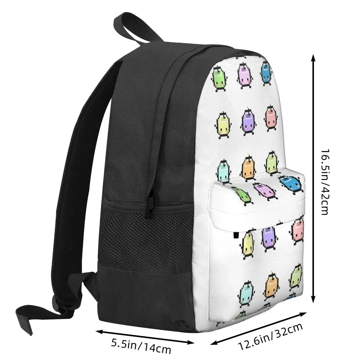 Stardew Valley Pastel Junimos Backpacks Boys Girls Bookbag Students School Bags Kids Rucksack Laptop Rucksack Shoulder Bag