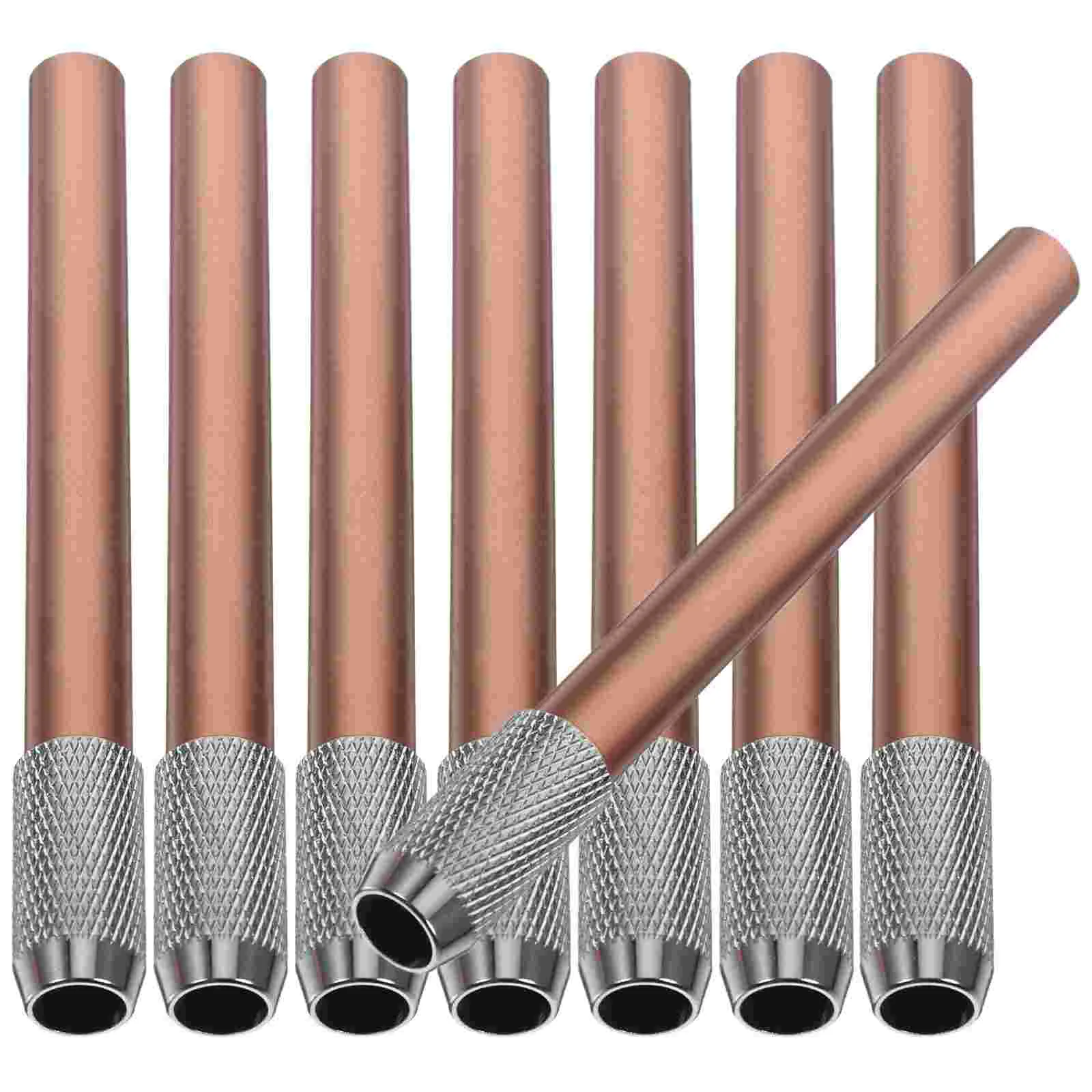 

8 Pcs Pencil Extender Sketch Household Metal Tools for Artists Short Holder Extenders Reusable Stainless Steel