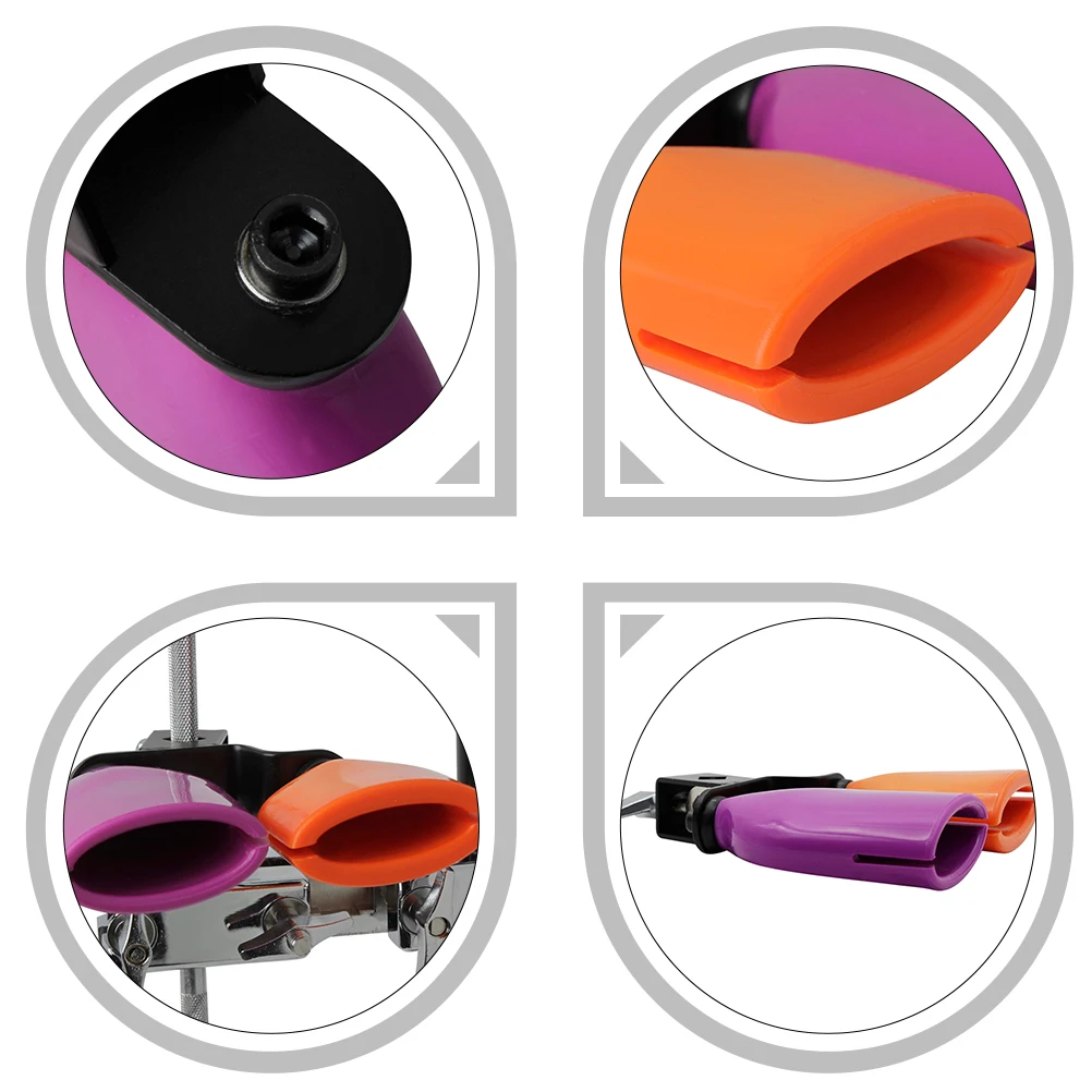 

Wooden Fish Clapper Block Drum For Kids High Low Tone Clear Sound Durable Bracket Smooth Edges Percussion Instrument Educational