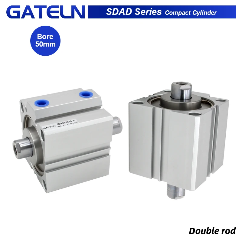 

SDAD50 Double rod Compact Cylinder SDAD50X15 SDAD50X20-B SDAD50X50-S SDAD50X80-S-B